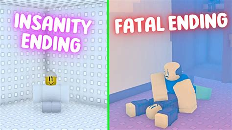 2 ฉากจบลบสดโหด Insanity ending Fatal ending Roblox NEED MORE