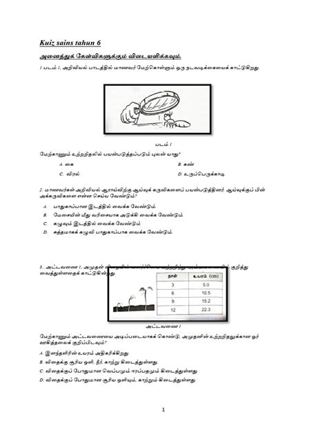 Kuiz Sains Tahun 6 Pdf