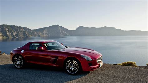 Wallpaper Pemandangan Mercedes Benz Mobil Merah Mobil Sport Mercedes Benz Sls Amg Kinerja