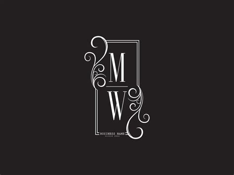 Modern Mw Logo Icon Initials Mw Wm Luxury Logo Letter Design 14274002 Vector Art At Vecteezy