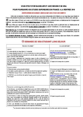 Un Formulaire De Demande De Visa De Long Sejour Pdf Notice Manuel D