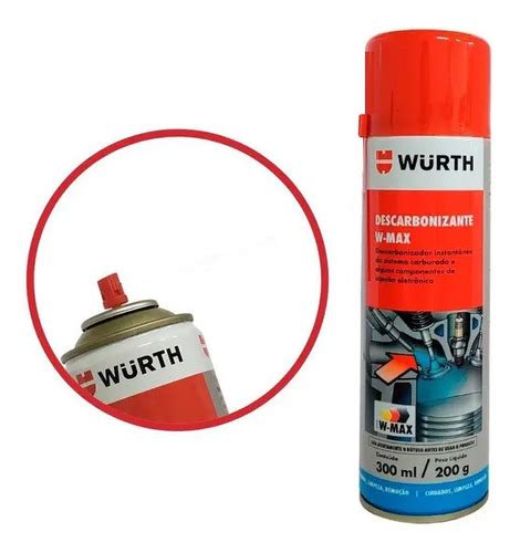 Descarbonizante W Max 300ml Wurth MercadoLivre