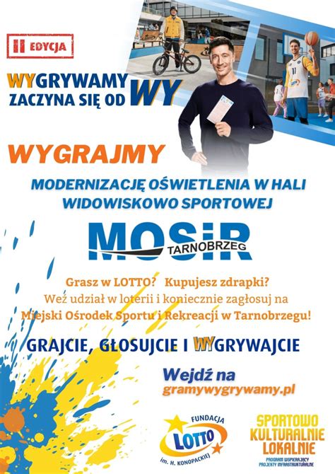 WYgrajmy modernizację oświetlenia hali MOSiR MOSiR Tarnobrzeg