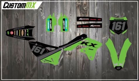 Custommx Graphics Kit Fits Kawasaki Kx Kxf Models