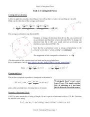 Understanding Centripetal Force In Physics Course Hero