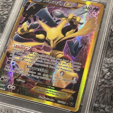 Psa Mint Alakazam Ex Full Art Pokemon Xy Fates Collide Secret