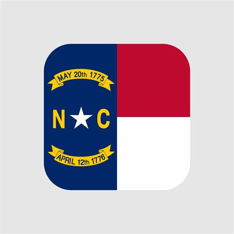 North Carolina state flag. Vector illustration. 11141757 Vector Art at ...