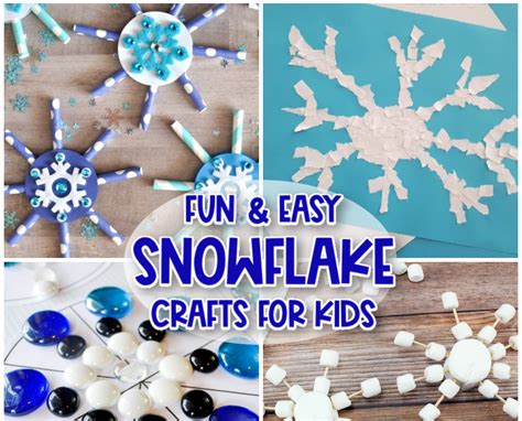 Fun & Easy Snowflake Crafts for Kids - Messy Little Monster