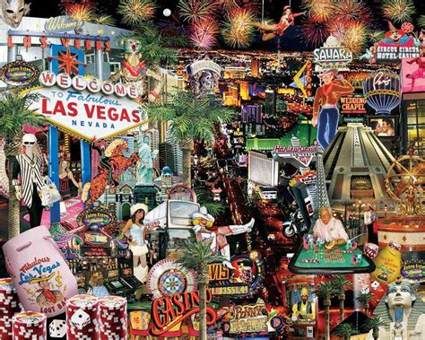 Viva Las Vegas 1000 Pieces White Mountain Serious Puzzles