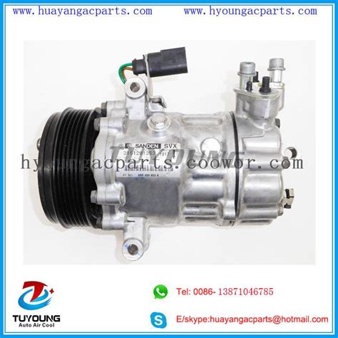 6V12 14339N Auto ac compressor for VOLKSWAGEN POLO SKODA RAPID ...