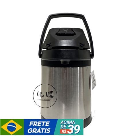 Garrafa Térmica Inox 500ml Água e Café Squeeze Quente E Frio