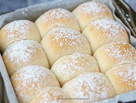 Japanese Milk Bread Rolls Hokkaido Snow Bread Oh My Food Recipes