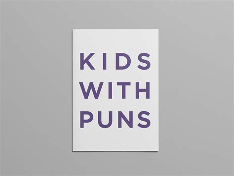 Kids With Puns / Issue 1 :: Behance