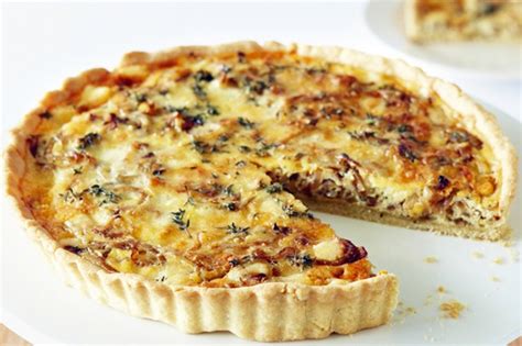 Caramelised Onion Cheddar Tart Recipe Taste Au