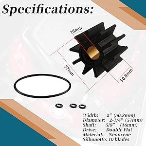 Amazon XYgdhqpt Impeller Repair Kit Compatible With Crusader