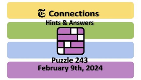 Connections Nyt Game Answers Today