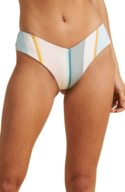 Billabong X The Salty Blonde Feelin Salty Fiji Bikini Bottoms Ivory