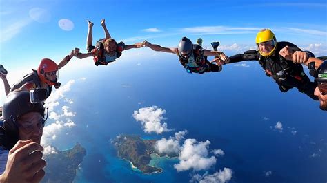 Sky Diving Praslin Seychelles Travel Tours