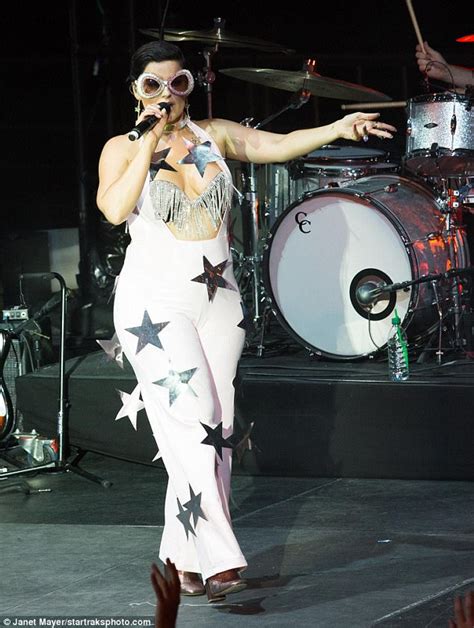 Nelly Furtado Dons Bralet And Star Print Jumpsuit At Pride Daily Mail