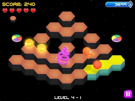 Q*bert: Rebooted contains the classic arcade game, and a new 3D ...