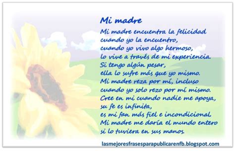 Las Mejores Frases Para Publicar En Fb Frases De Amor Para Mamá Mi