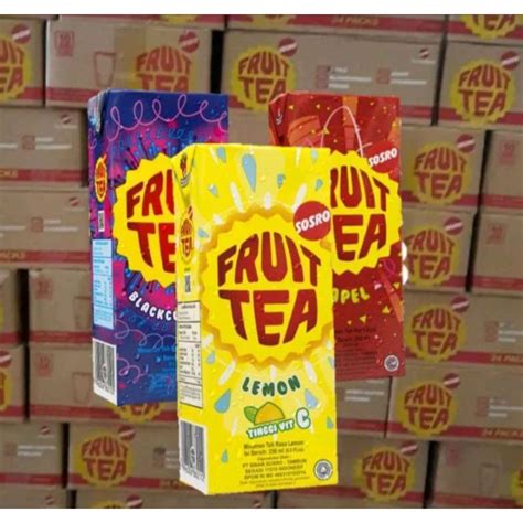 Jual Fruit Tea Kotak 250 Ml 1 Karton Isi 24 Pcs Shopee Indonesia