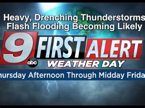 First Alert Weather Days Issued For Deep East Texas Thursday Afternoon