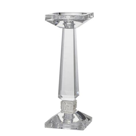 Crystal 10" Candle Holder - A & S Party Rental And More