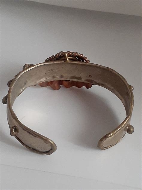 Vintage Hecho En Mexico Multi Metal Copper Brutalist Gem