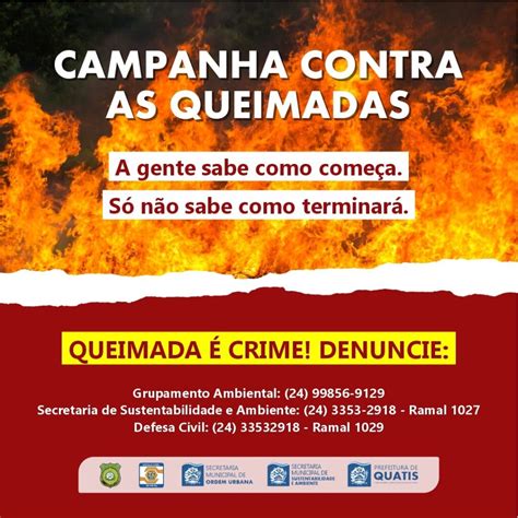 Campanha Contra As Queimadas Prefeitura Municipal De Quatis