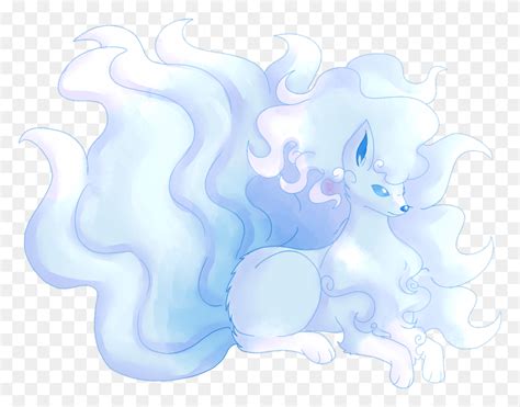 Alolan Ninetales Fan Art, Pattern HD PNG Download - FlyClipart