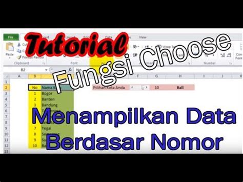 Excel Part Tutorial Bagaimana Cara Menampilkan Data Berdasarkan