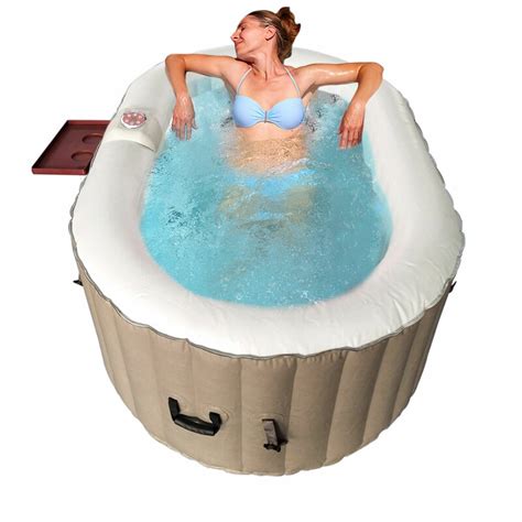 Aleko 120 Volt 2 Person Person Vinyl Oval Inflatable Hot Tub And Reviews Wayfair