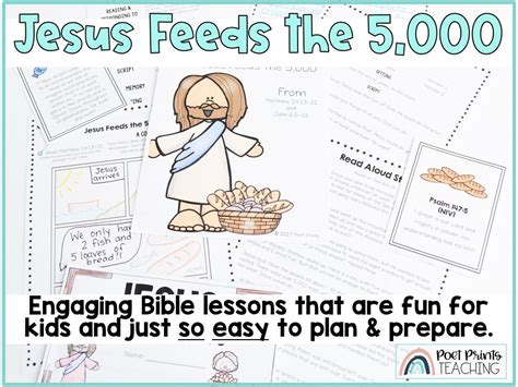 Jesus Feeds the 5000, Miracles of Jesus Sunday School Lessons, Bible ...