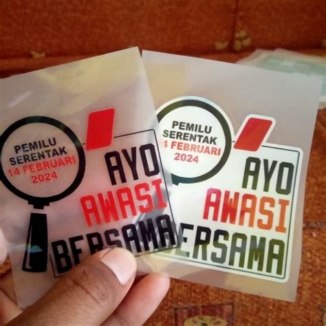 Jual DTF AYO AWASI BERSAMA PEMILU 2024 Shopee Indonesia