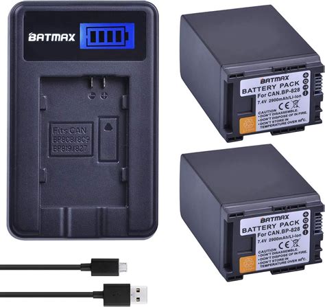 Amazon Batmax Pcs Mah Bp Bp Battery Lcd Usb