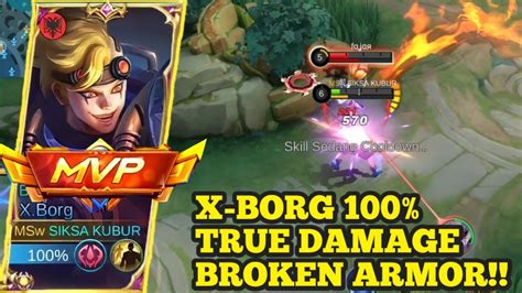 X BORG 100 TRUE DAMAGE BROKEN ARMOR BUILD X BORG DAMAGE 2022 BEST