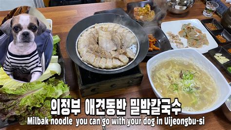 의정부 애견동반 맛집 밀박 칼국수 Milbak Noodle You Can Go With Your Dog In