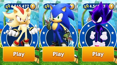 Sonic Dash Dark Sonic Vs Super Shadow Vs Boscage Maze Sonic Defeat