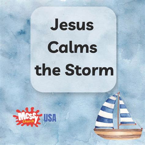 Jesus Calms the Storm - Messy Church USA