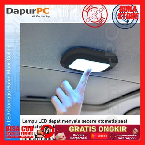 Lampu Led Otomatis Plafon Mobil Ceiling Sensor Sentuh Sedia Lampu