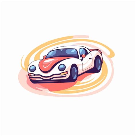 Cono Vectorial De Carreras De Coches Deportivos Ilustraci N De Estilo