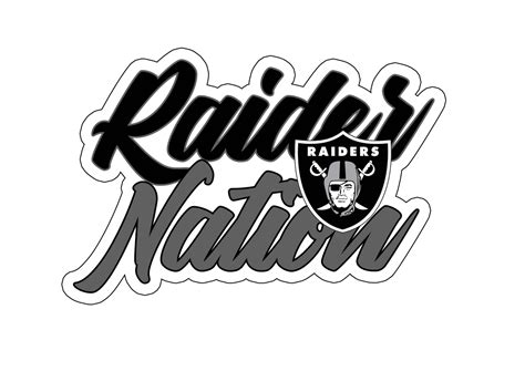 Raiders Raider Nation Sticker Desert Decals Llc