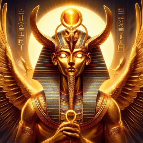 Premium AI Image | Amon Ra Egyptian mythology illustration