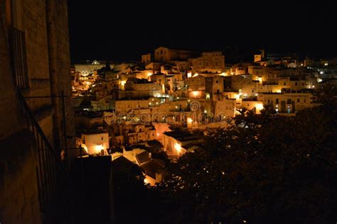 Matera by Night South of Italy Stock Image - Image of florence, square: 107380883