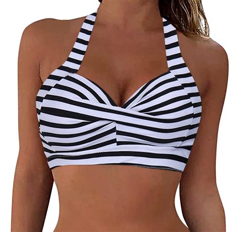 Idall Bikini Sets Bathing Suit Women Lace Up Swimwear Tops Underwire Full Coverage Bikini Top