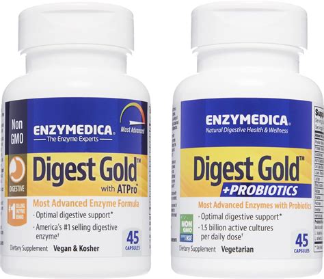 Amazon.com: Enzymedica Digest Gold + ATPro, 45 Capsules Digest Gold ...