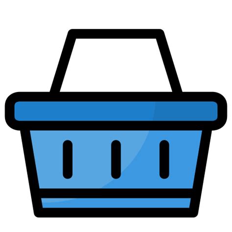 Icono De Cesta De La Compra Generic Outline Color