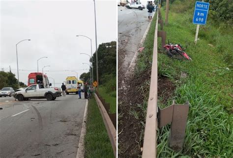 Acidente Entre Carro E Moto Deixa V Timas Na Br Em Barbacena