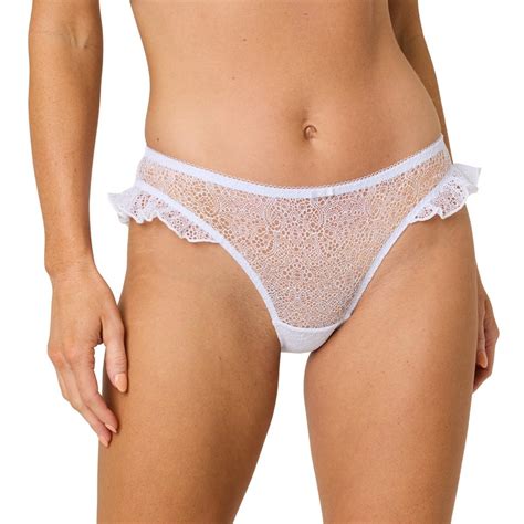 Emerson Women S Frill Lace Bikini Brief White BIG W